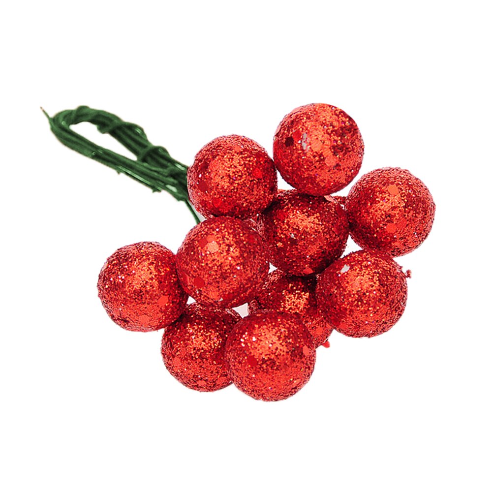 10 Stks/partij Kerstboom Opknoping Kerstballen Rood Sliver Gold Opknoping Ballen Hanger Ornament Voor Party Decoratie