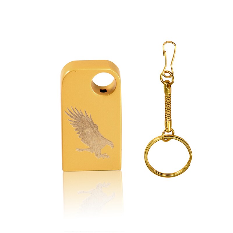 Movimentação de alta velocidade do flash 8 gb 16 gb 32 gb 64 gb da movimentação de usb da pena do metal de jaster mini vara impermeável do flash da movimentação de usb presentes do casamento: 4GB / gold