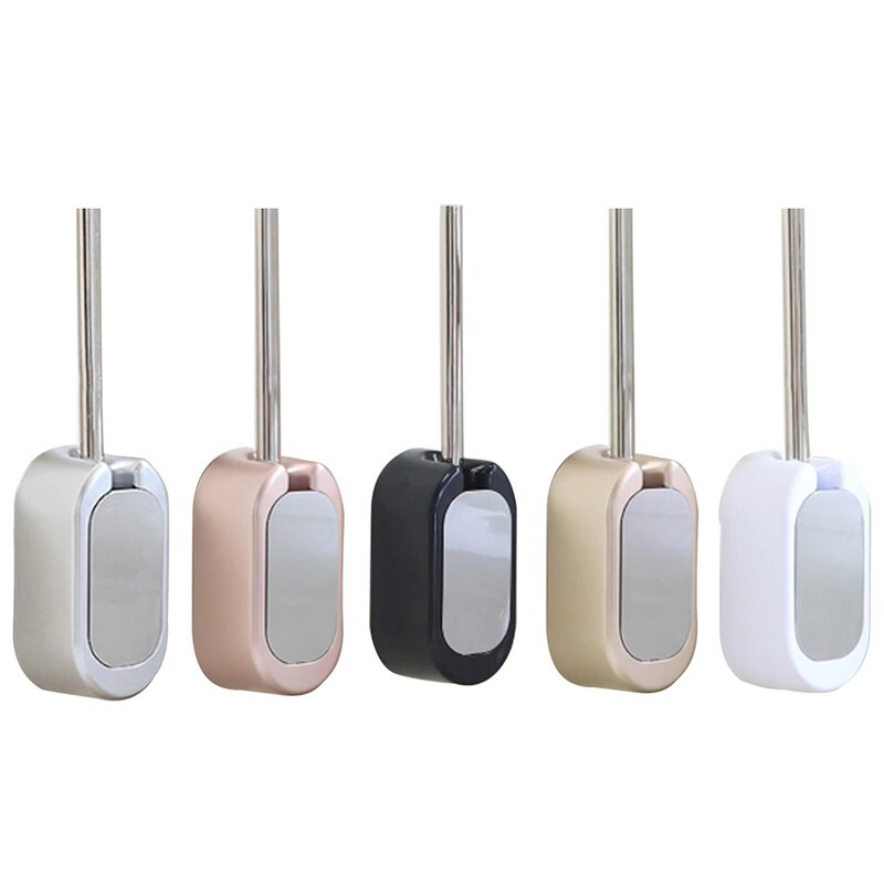 Brosse de toilette de ménage fixée au mur sans clou Durable a placé la brosse de toilette de brosse de toilette d'acier inoxydable de maison d'hôtel avec le support