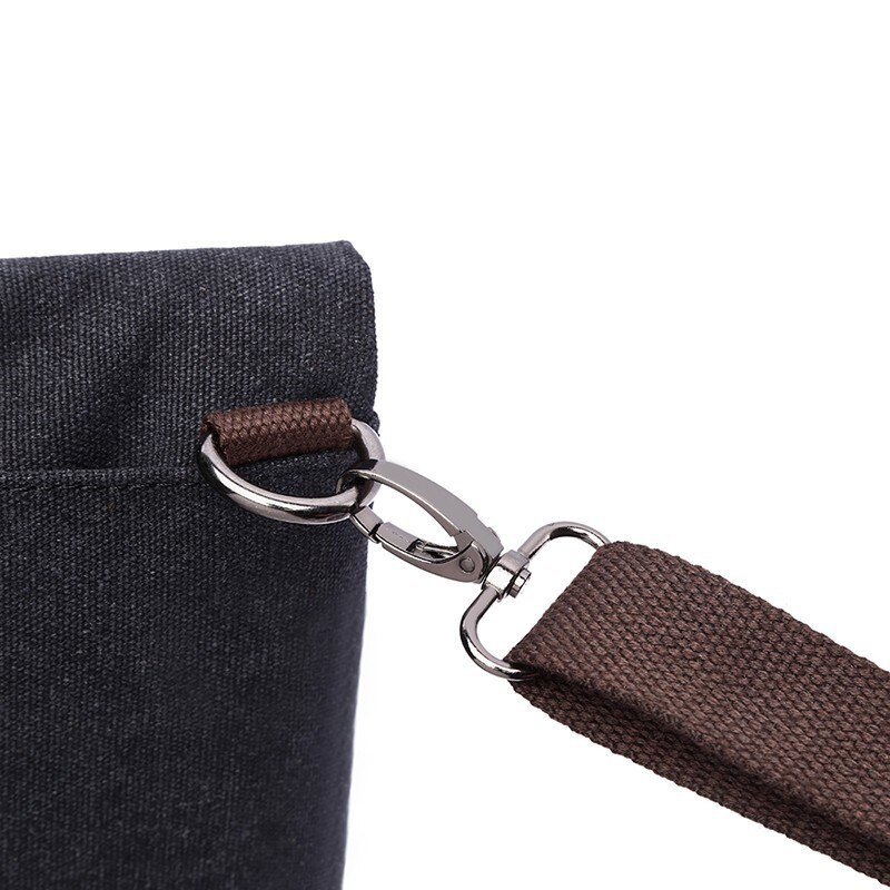 Bolso bandolera para ordenador portátil para hombre, maletín de lona antirrobo, Vintage, Retro, cruzado