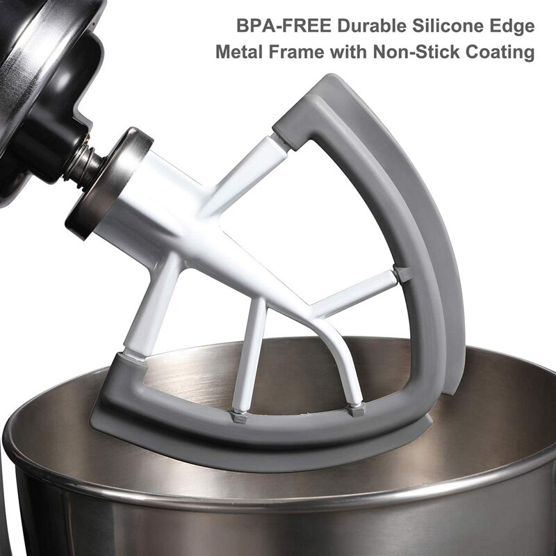 Vervanging Mixer Bijlagen, Rand Klopper Voor Keuken Tilt-Head Stand Mixer, 4.5-5 Quart Platte Beater Blade