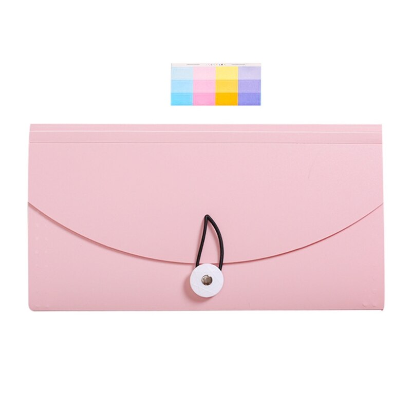 B6 Expanding Document Folders with Tabs Spring Button Closure Portable B6 Document Holder 13 Pockets for Office Home