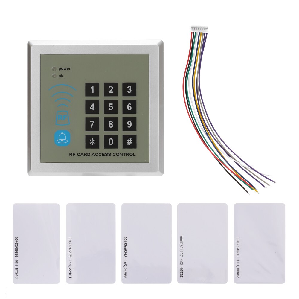 Door RF-Card Password Keyboard Access Control System Device Machine Security 125Khz RFID Proximity Entry Door Lock 10000 user