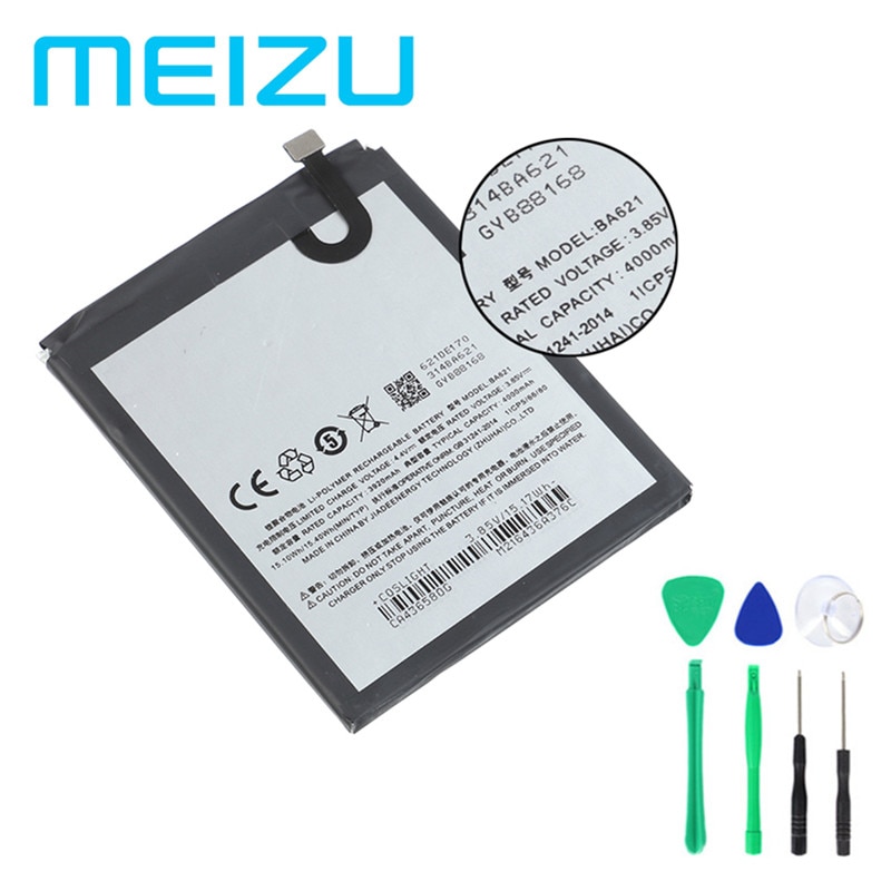 Meizu 100% Originele 4000Mah BA621 Batterie Voor Meizu Opmerking 5 Batterij Meilan Note 5 M5 Note Bateria Batterij Accumulator + Gereedschap