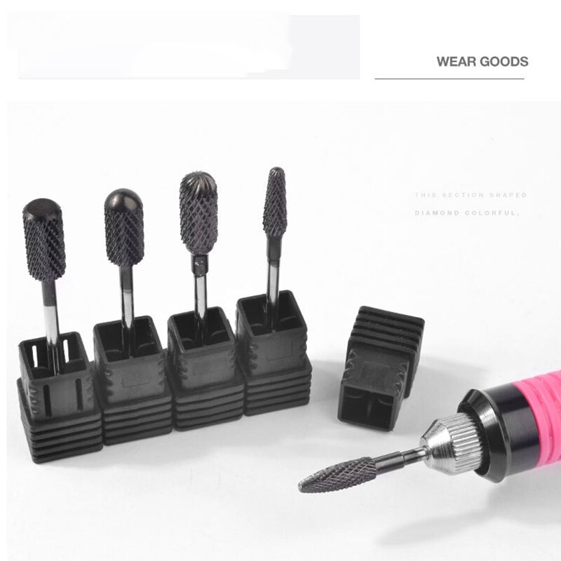 Head Tungsten Carbide Rotary Burrs Die Grinder Carving Cutter Bit 2.35mm Shank for Rotary Burring File Grinder Bits