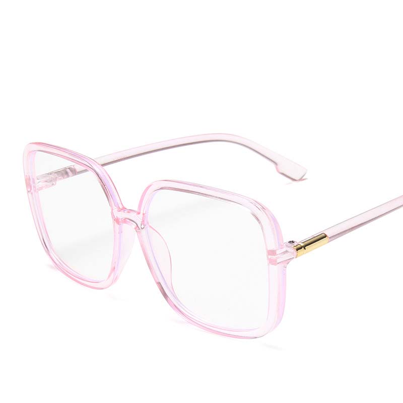 Anti Blue Light Oversized Square Glasses Frame Brand Black Big Eyeglass Frames Clear Lens Glasses