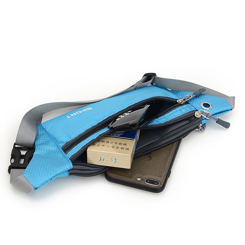 Fanny Pack Female For iPhone 12 Sports Phone Waterproof Chest Handbag Unisex Waist Bag Waist Packs Belly Belt Bags Purse