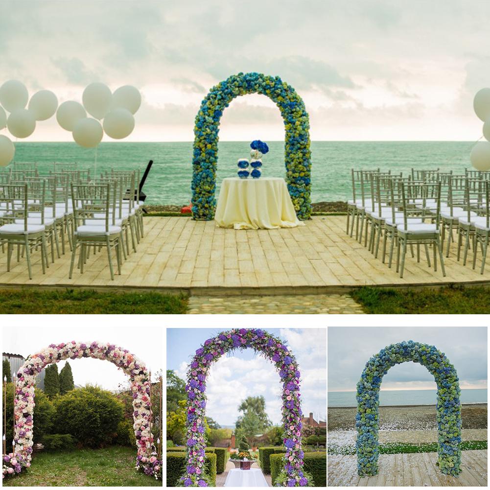 Arco decorativo de hierro para boda, soporte de flores, marco de escalada de plantas, Fondo de jardín, arco para boda, cumpleaños, decoración del banquete de boda