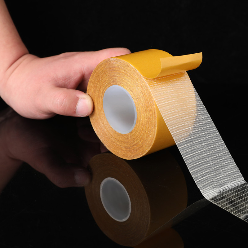 10M 20M Sterke Fixatie Van Dubbelzijdige Doek Basistape Doorschijnend Mesh Waterdicht Super Traceless Viscositeit Tapijt lijm