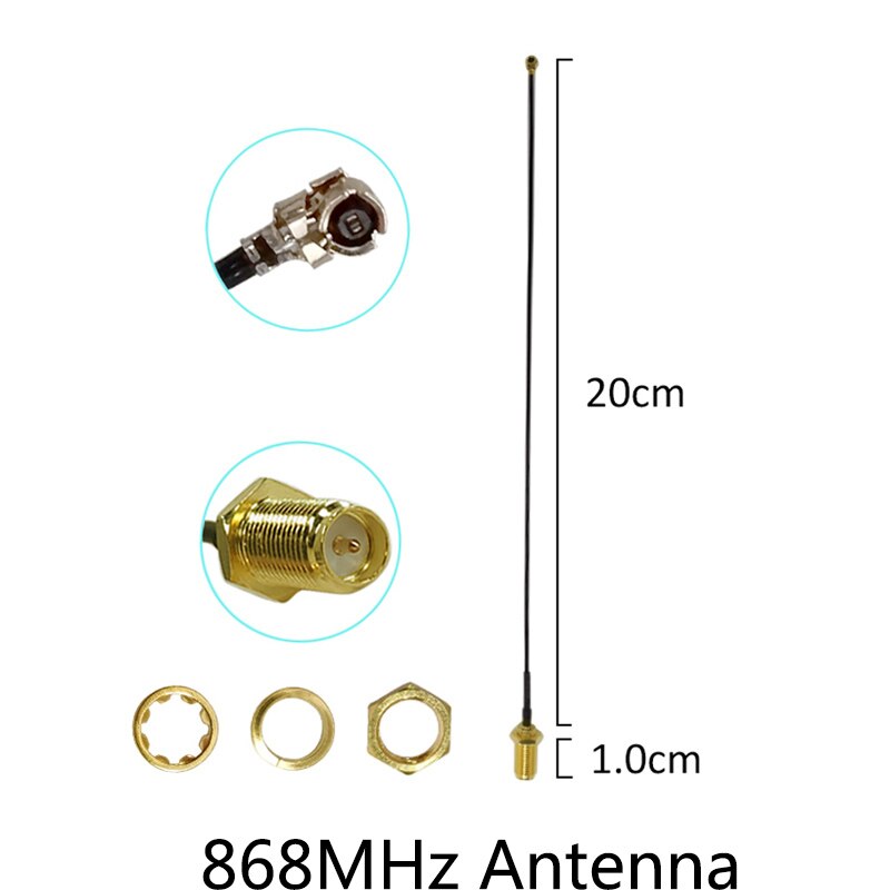 868MHz 915MHz Antenna lora pbx antena 5dbi RP-SMA Connector GSM 915 MHz 868 IOT antena antenne 21cm SMA Male /u.FL Pigtail Cable