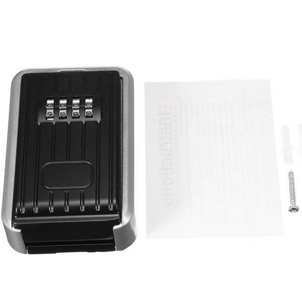 Key Lock Box with Waterproof Case Wall Mount Metal Password Box for Home Business Realtors PR