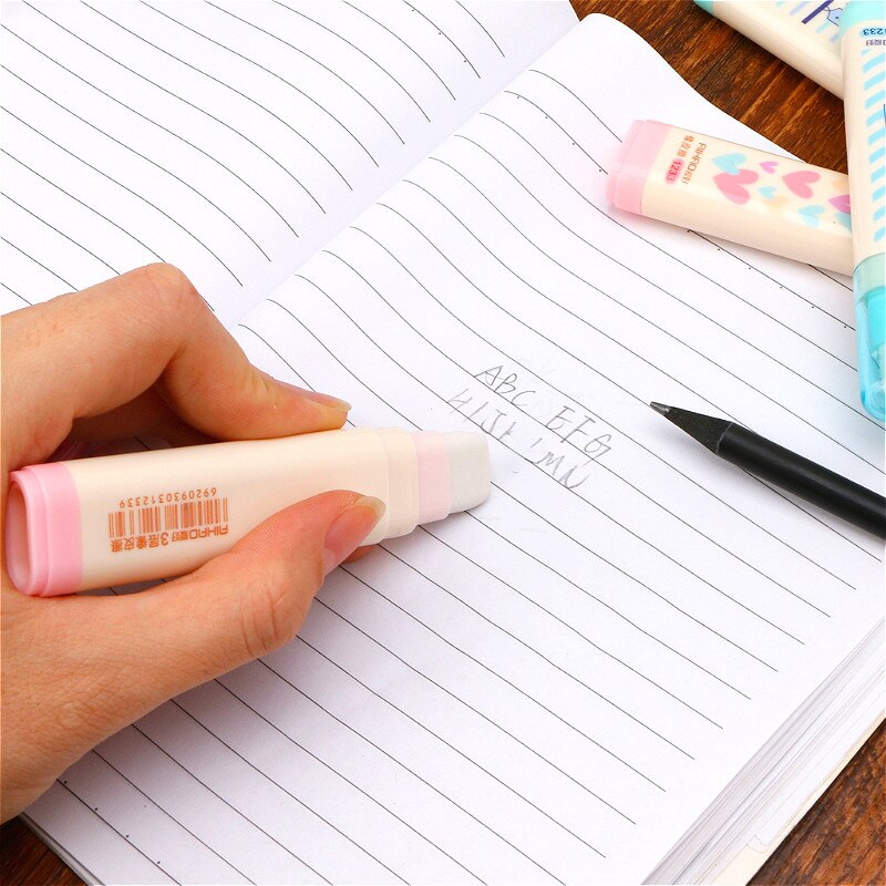 1 unidad de borrador de papelería, combinación extraíble, goma de borrar de estilo lindo, útiles escolares para estudiantes, Material Escolar de para niños