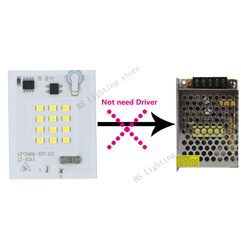 1 sztuk smd led 2835 chip led 220V matrix Super power 100W 50W 30W 20W 10W dla majsterkowiczów reflektor reflektor moduł LED zamiennik lampy