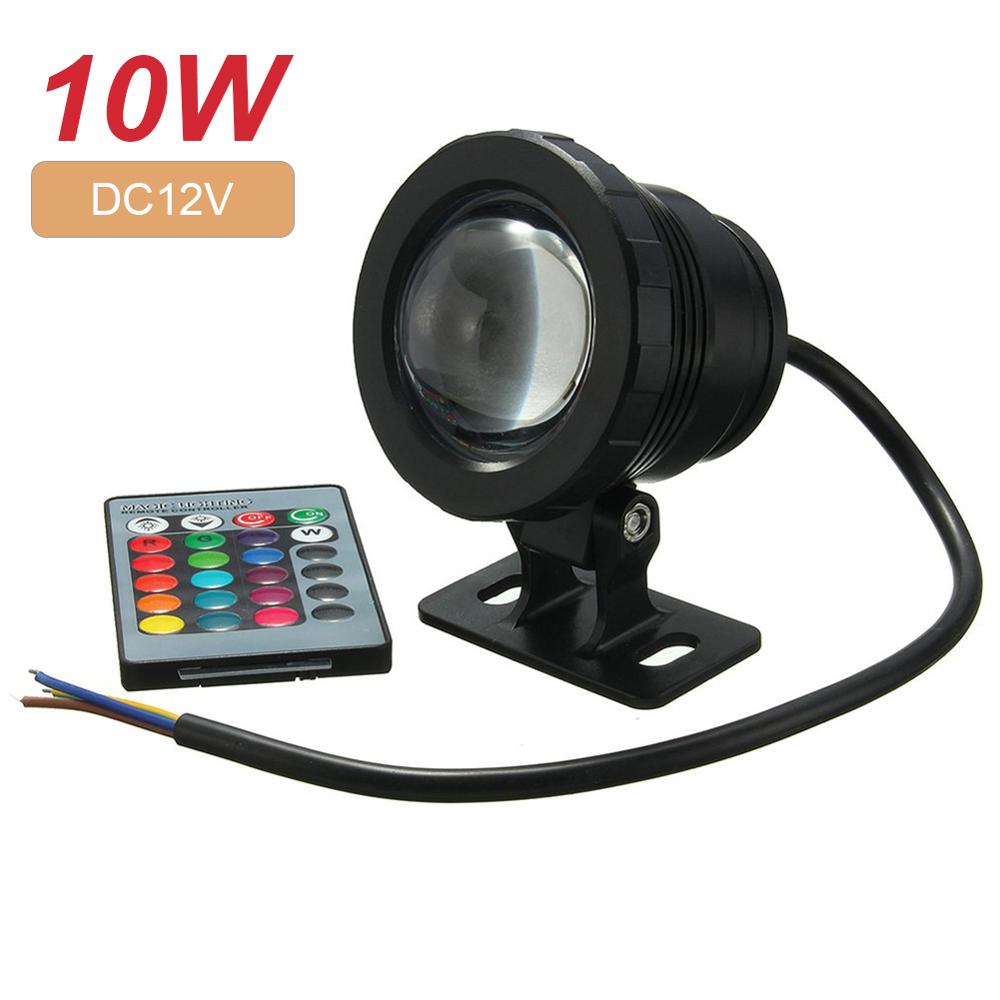 5W/10W RGB Led Unterwasser Licht Wasserdicht IP65 Brunnen Pool Teiche Aquarium Tank Lampe 16 farbe + fernbedienung Spot Lichter: 02