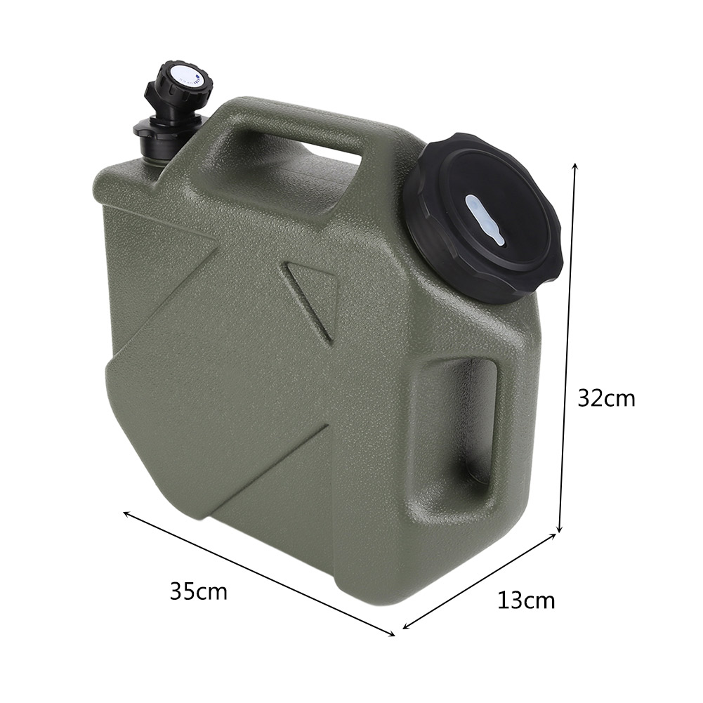 10-12l Wateremmer Grote Capaciteit Draagbare Kamp Waterzak Met Afneembare Kraan Geen Lekkage Voor Kamperen Vissen Picknick Wandelen: WHITE
