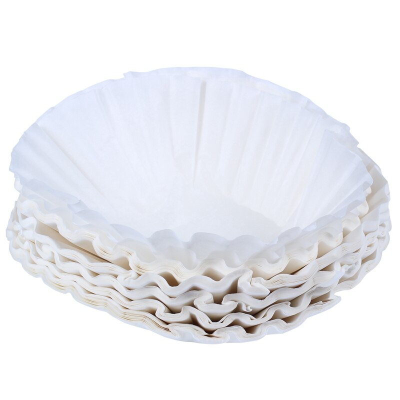 500Pcs 25Cm Sheets American Commercial Coffee Filter Paper Basket Coffee Filters Coffee Ware Coffee Filters (White): Default Title