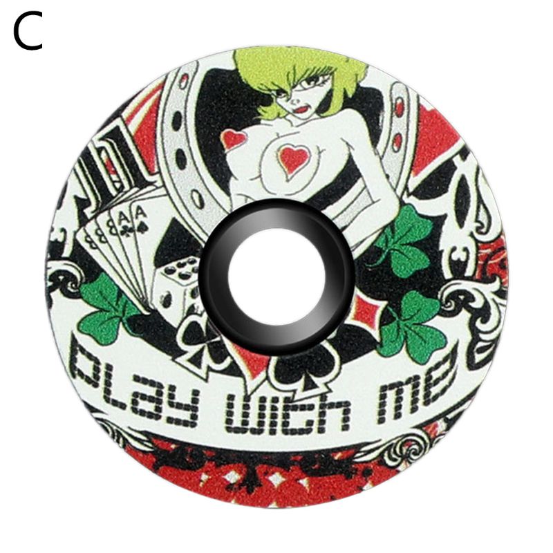 MTB Road Bike Bowl Cover Bicycle Stem Top Cap for 28.6mm Fork Tube Headset Cap: C