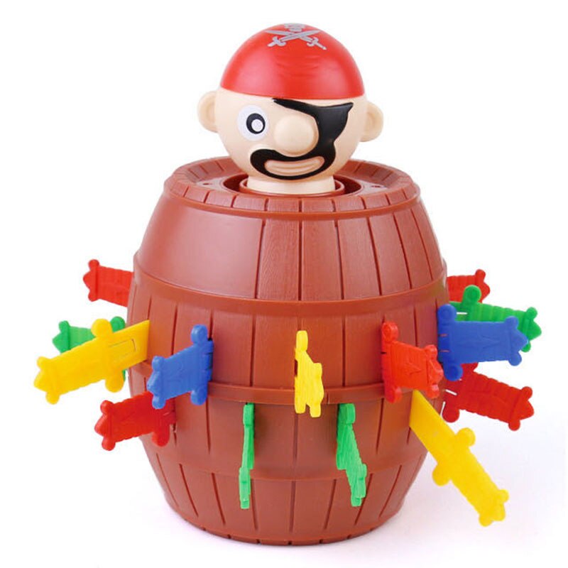 Funny Novelty Kids Children Lucky Stab Pop Up Games Children Tricky Pirate Barrel Games Multiplayer Two-Player Kid