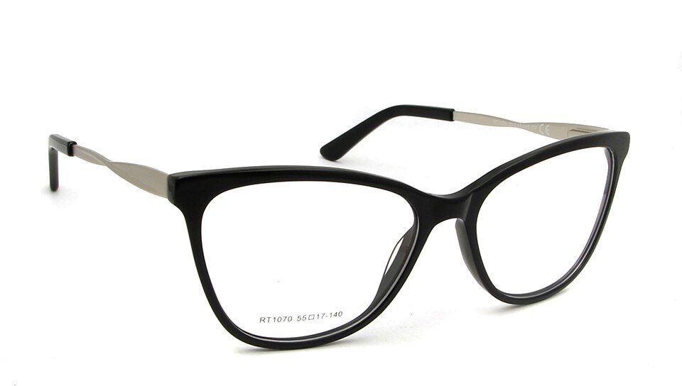 High Grade Acetate Optical Glasses Frame For Women Eyeglasses Frame Trends Fashionable Spectacle Frames Oprawki Okularowe Damski: black1 frame glasses