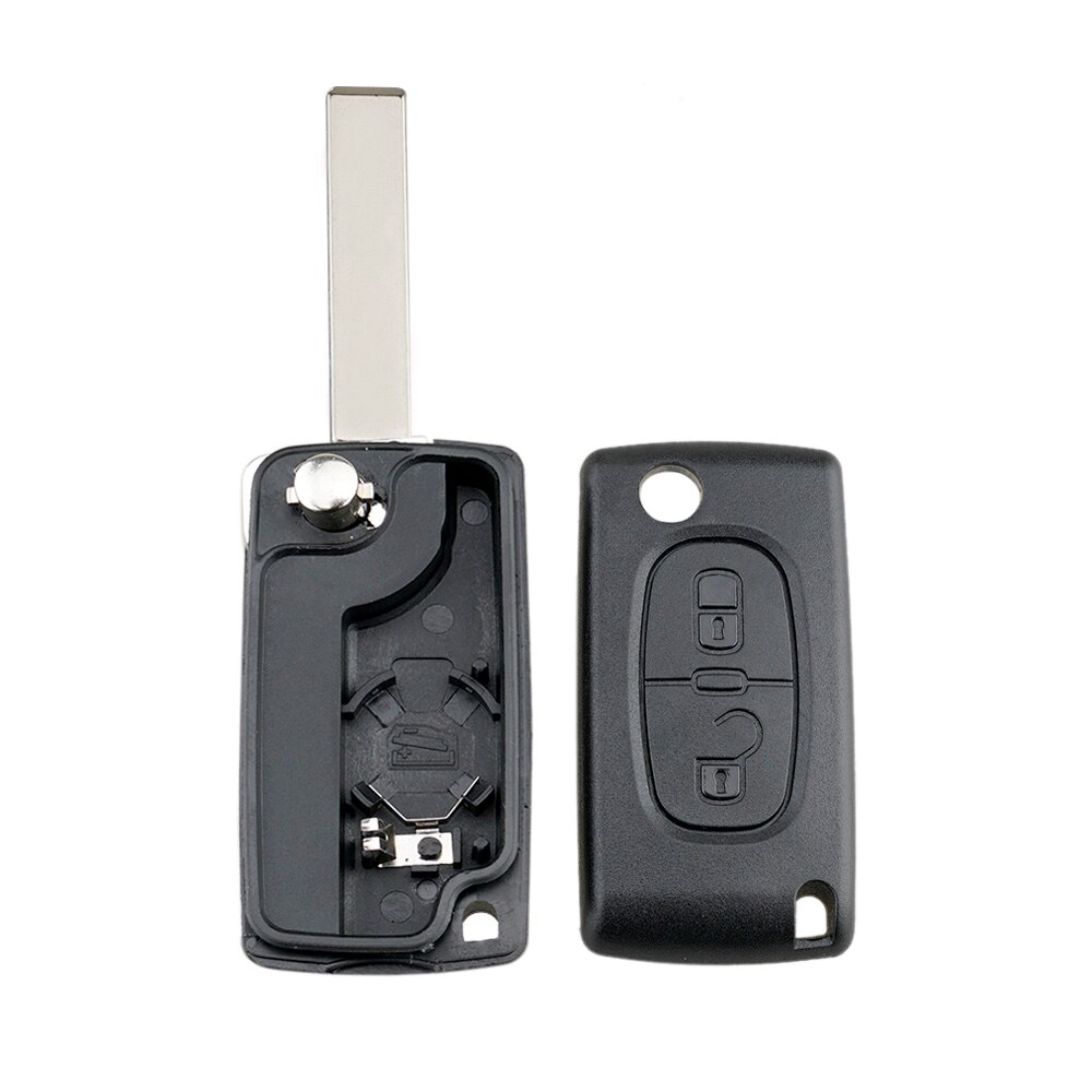 Fernbedienung Auto Schlüssel Shell für Peugeot 207 307 308 407 607 807 für Citroen C2 C3 C4 C5 C6 Flip schlüssel Fall (HU83/VA2,CE0523/0536)