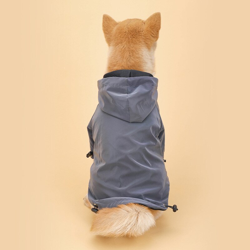 Chaqueta reflectante para mascotas, ropa impermeable para perros grandes, Bulldog, Chihuahua, chubasquero para cachorros, a prueba de viento y resistente a la lluvia