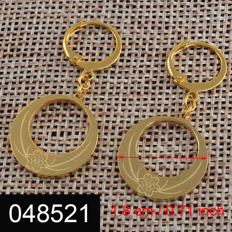 Anniyo Orecchini colore oro per donne Ragazze Orecchini Kiribati Nuova Zelanda Australia Gioielli Marshall Micronesia # 048221: Argento placcato