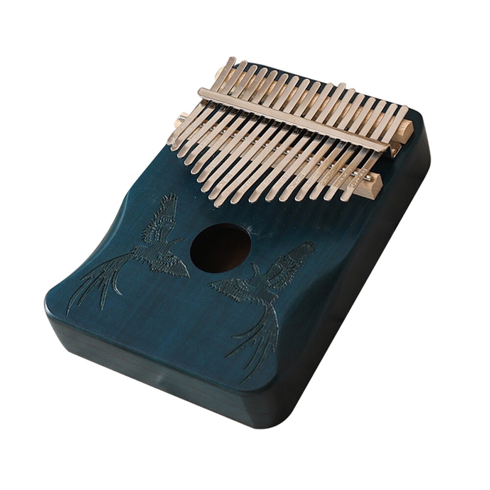 Kalimba 17 taster kalimba afrikansk tommelfinger finger klaver træ kalimba bærbart musikinstrument tommelfinger klaver: 5