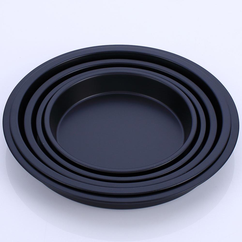 5/6/7/8/9/10 inch Pizza Pan Non-stick Round Shallow pie cake bread Baked Carbon Steel Baking dish Pan tray Pizza Tools