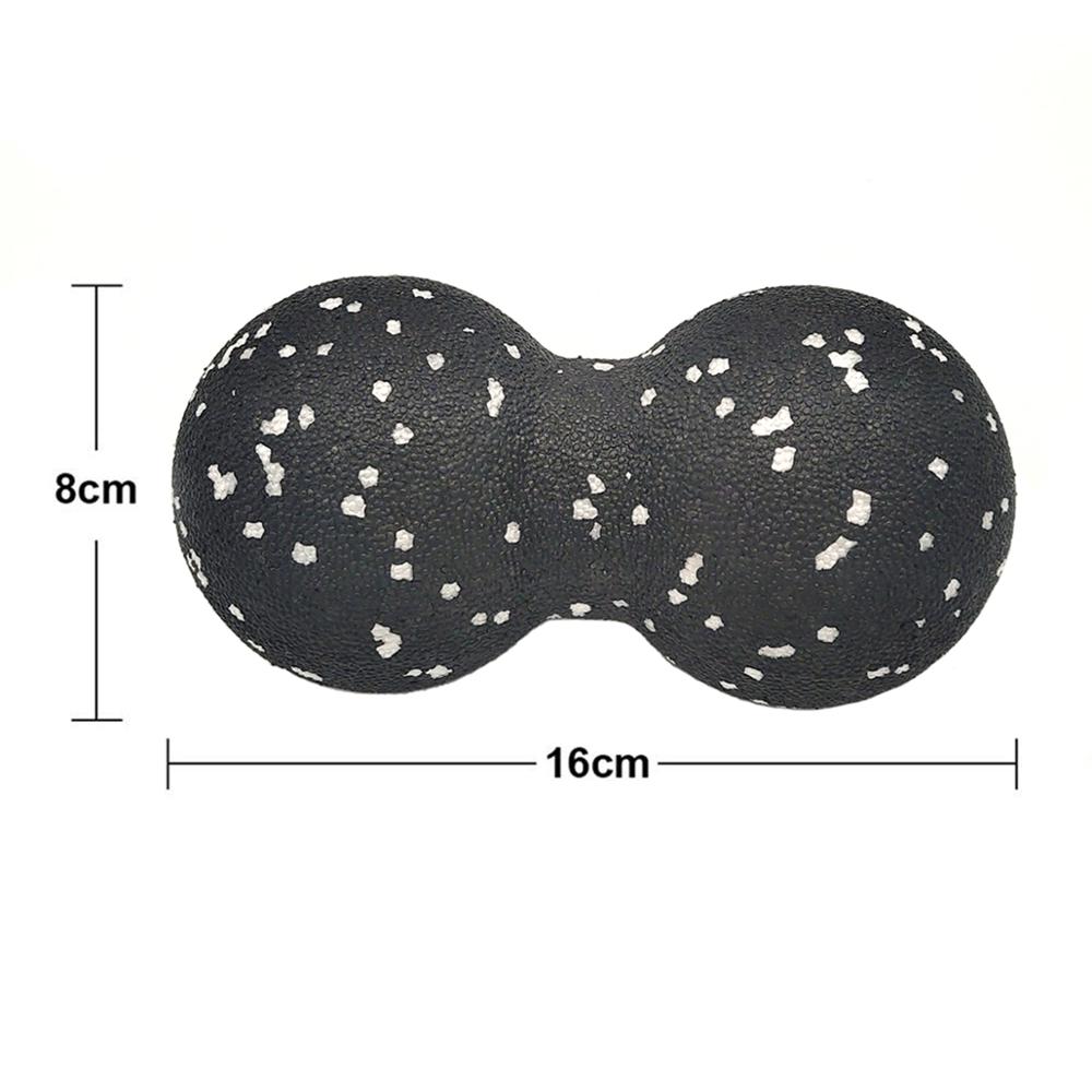 Massage Roller Double Massage Ball Lacrosse Ball EPP High Intensity for Muscle Recovery Release Trigger Point Therapy: BlackWhite16cm