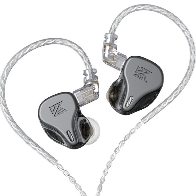 KZ – écouteurs intra-auriculaires DQ6, oreillettes hi-fi, basses, stop-bruit, musique, Sport, ZSX ZS10 PRO ASX EDX ZSN PRO X: Gray No Mic