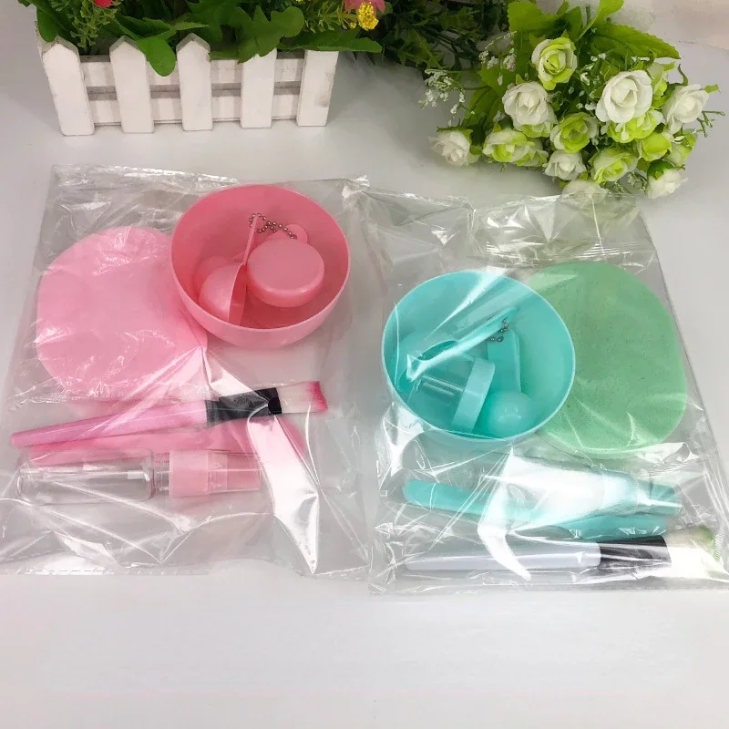 Juego de 9/6/Uds., cuenco para máscara rosa, máscara Facial completa, herramientas de belleza DIY, tazón para mezclar máscara Facial, cepillo, cuchara, palo, herramienta, Kit de cuidado Facial