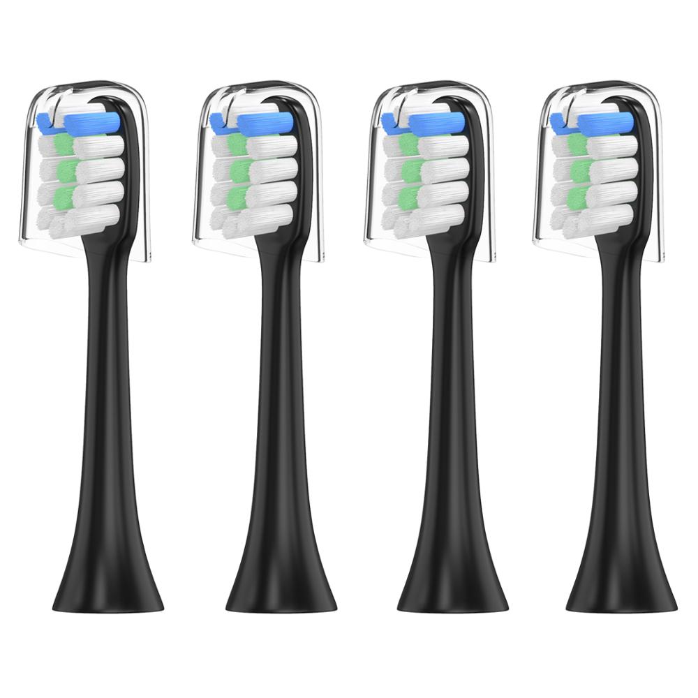 4pcs SOOCAS X3 X1 Replacement Toothbrush heads for Xiaomi electric tooth brush Ultrasonic Whitening Teeth Oral Hygiene: Ivory