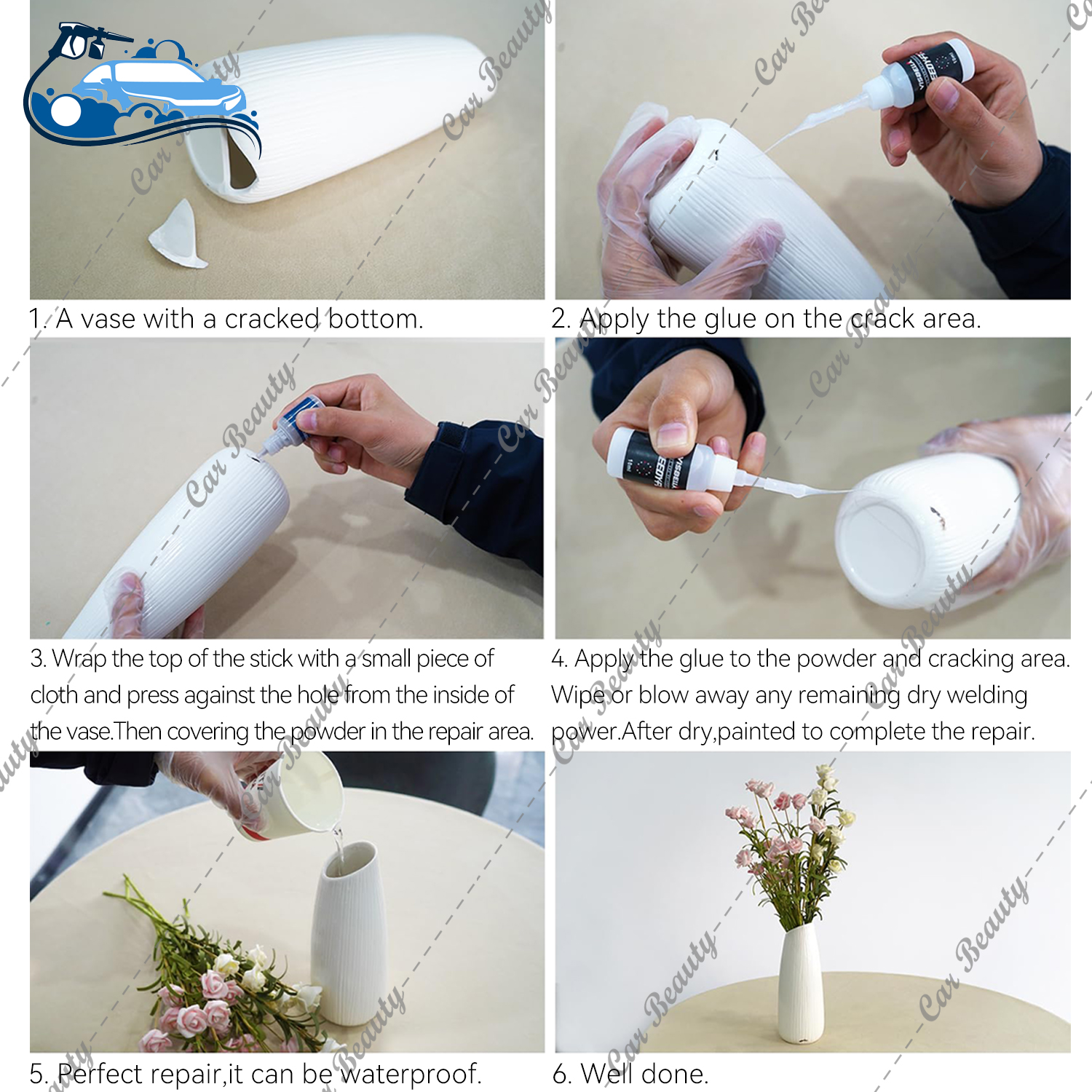 Colla fissa veloce con riempitivo Riempimento Adesivo rinforzante Polvere per saldatura Riparazione incollaggio per ceramica Vetro Metallo Plastica dura Legno