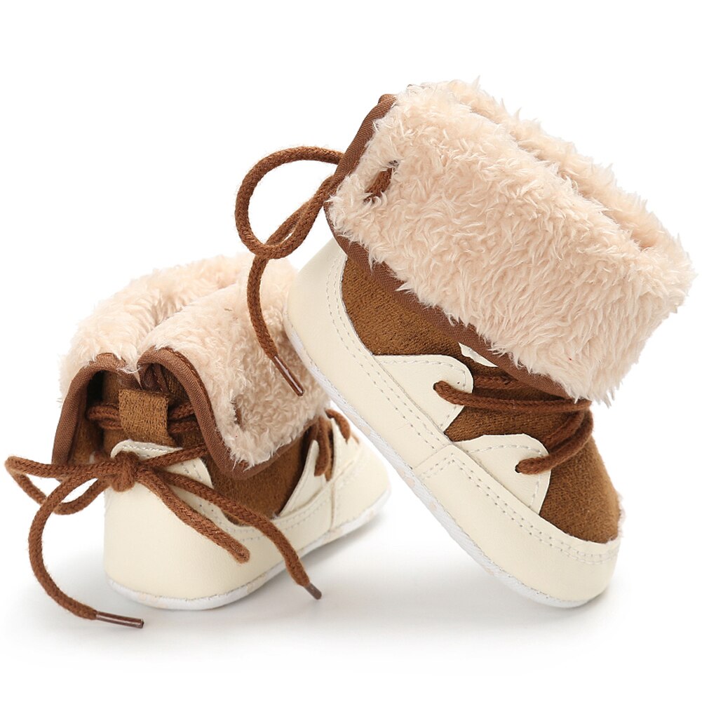 Winter Baby Boots Fleece Warm Newborn Shoes for Boys booties bebek ayakkabi Soft Sole tenis sapato infantil menino Bebes Booties