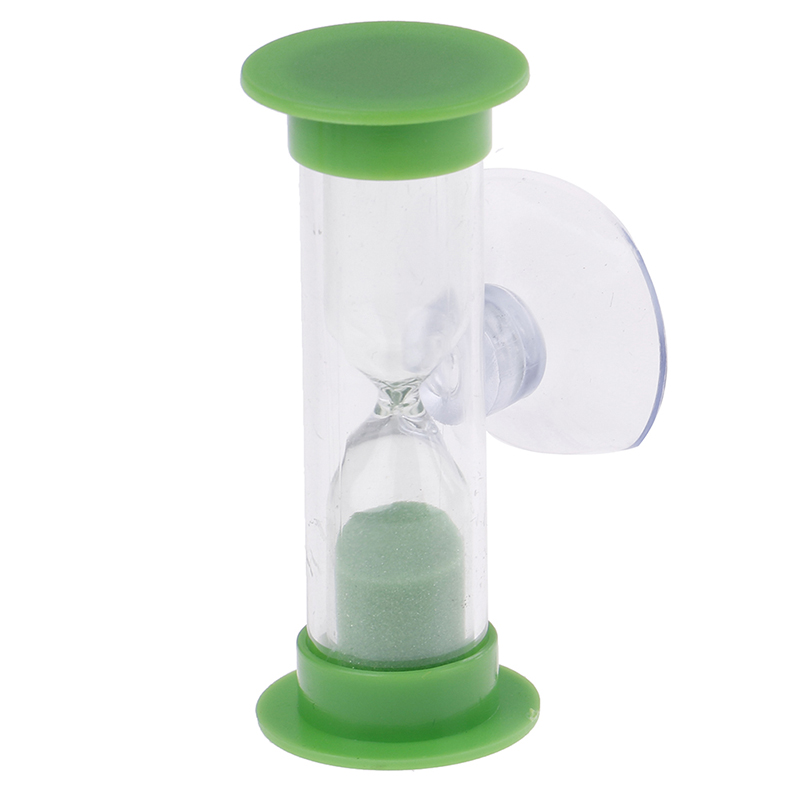 1Pc 2 minutes Shower Timer Multicolor Kids Hourglass MiNi Glass Sand Clock For Teeth Gadget Toothbrush Swivel Sand Timer: 3