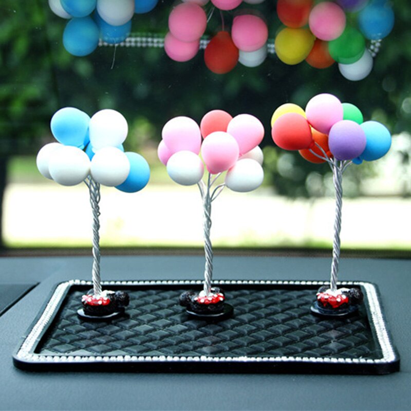 1PC Mini Cartoon Ballon Auto Innenraum Display Ornamente Schöne Ton Luftballons Dashboard Auto Ballon Ornamente Dekoration Ballon