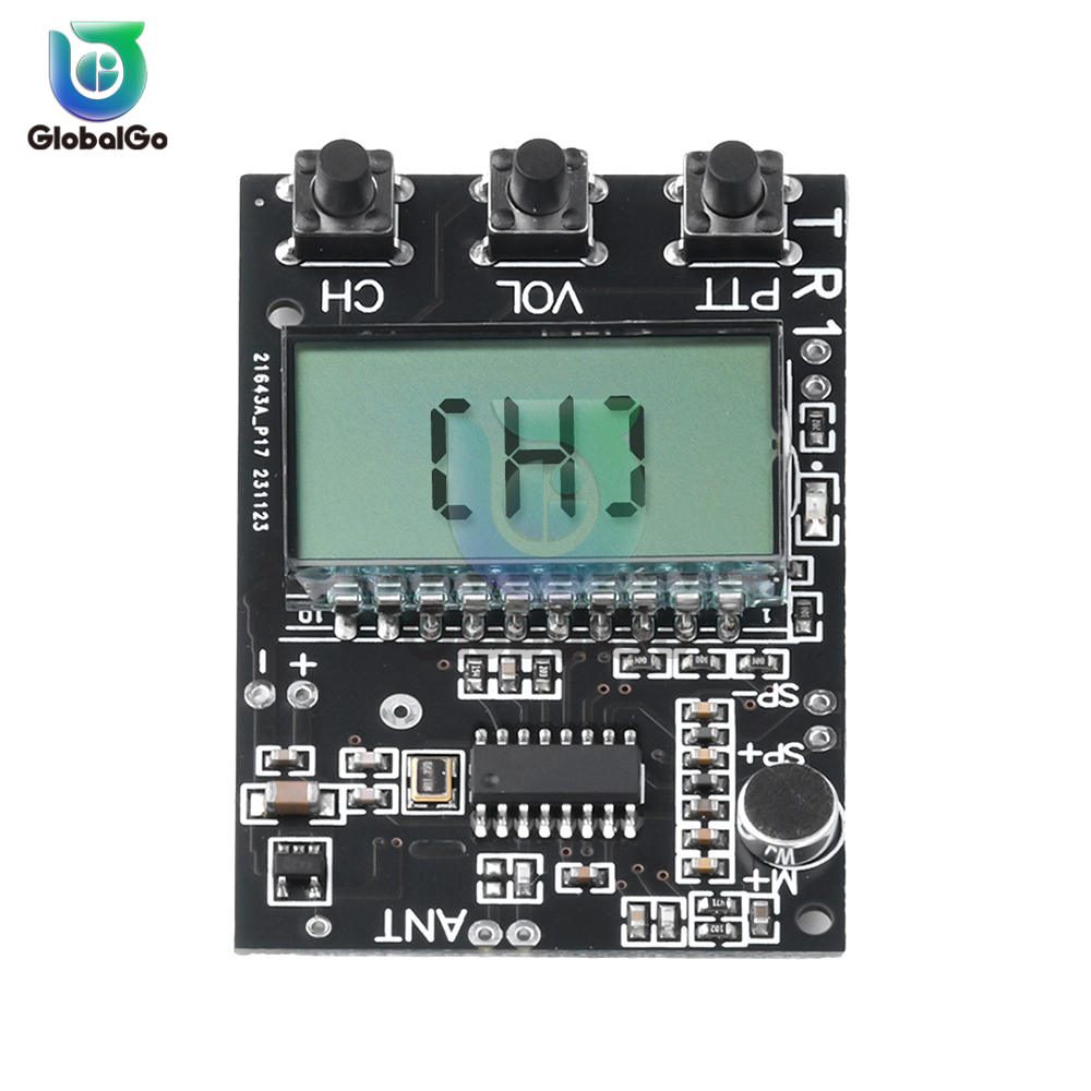 Fm Walkie Talkie Printplaat Transceiver All-In-One Module Fm Zender Ontvanger Module 7 Frequentie 27-480Mhz DC3.3-6V