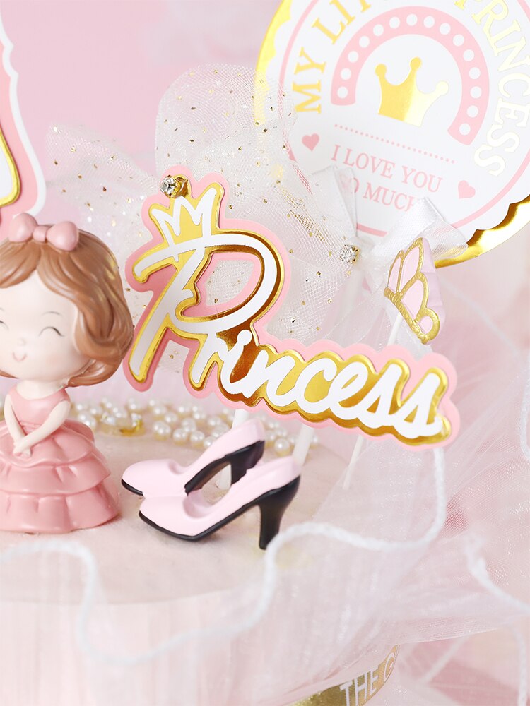 Kleine Goldene Tiara Für Kuchen-Topper – Mit Strasssteinen & Clip | Prinzessinnen-Deko Für Geburtstag & Hochzeit