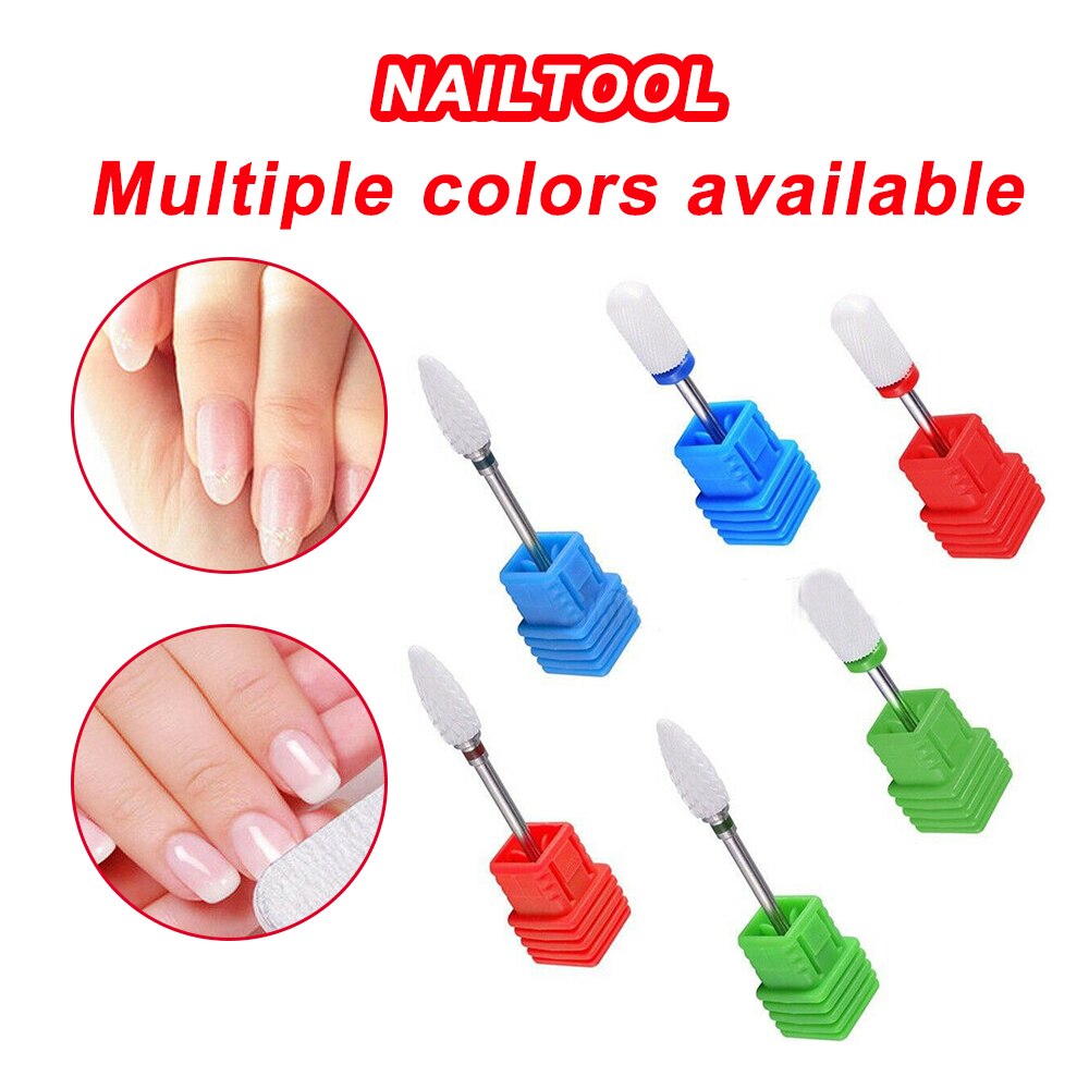 Milling Cutter For Manicure Ceramic Nail Drill Bits Pedicure Nail Polisher Rubber Remover Nail Tools Nail Sander Tip 2