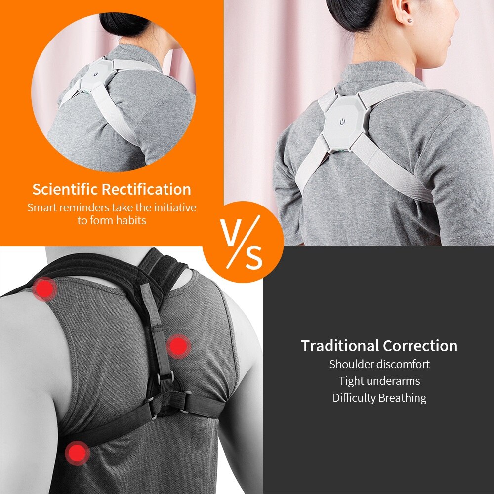 Smart Back Posture Corrector Humpback Correction Belt Vibration Posture  Training Tool