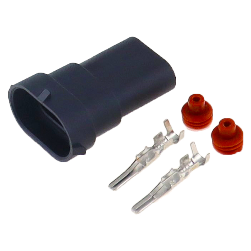 5 Set Delphi 2 Pin Female And Male Connector Fog Lamp Light H11 H8 H9 Lamp Socket: Dark Grey