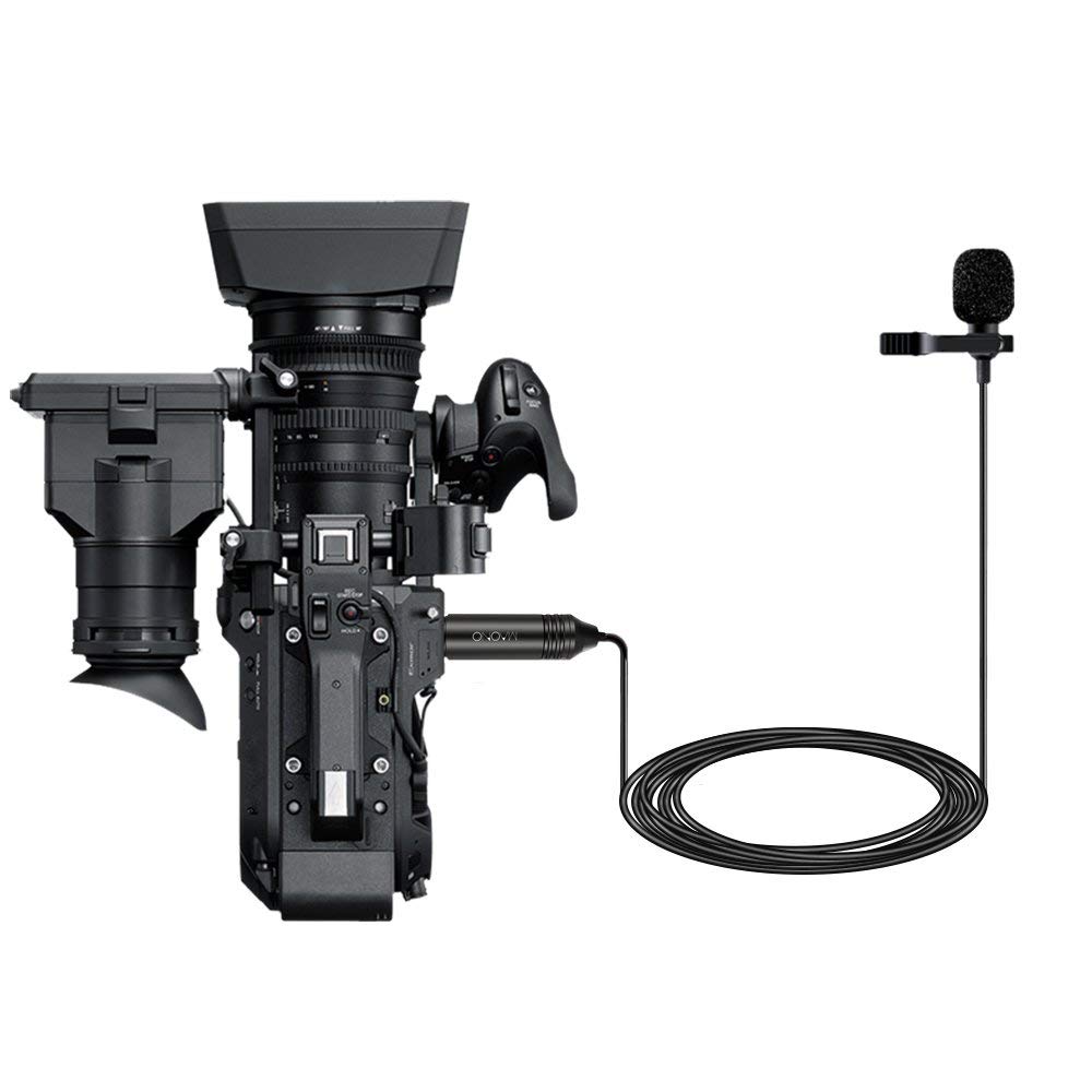 MAONO Lapel Microphone XLR Mic Clip on Lavalier Microphone Omnidirectional Conderser Microphone for DSLR Camcorders
