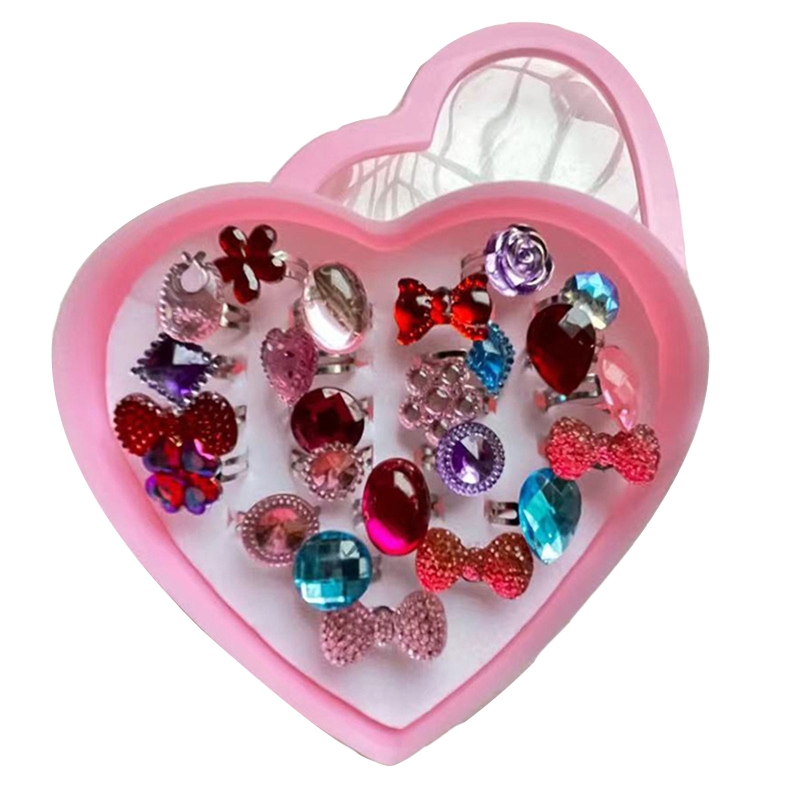 24Stck Schmuck Kinder Karikatur Ring lehrreich abspielen komisch schön einstellbar Schmuck Beste Pro drinnen/draussen