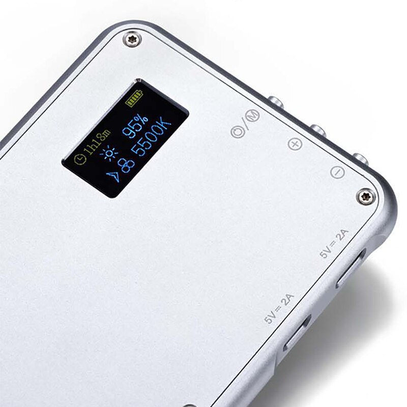 ultra Sottile 180 Ricaricabile ah CONDOTTO LA Luce video 12 gel di colore Dimmerabile Tasca DSLR Macchina Fotografica fotografia Illuminazione Vlog Luce di Riempimento