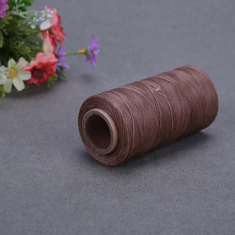 Hilos de coser encerados 150D/16, herramientas de costura para zapatos de reparación artesanal, hilo para coser cuero de nailon resistente y duradero plano
