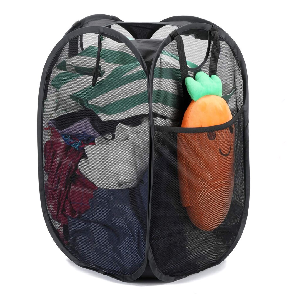 2pc Foldable Mesh Laundry Basket, Square Folding Laundry Basket, Square Laundry Basket, Classification Laundry Basket