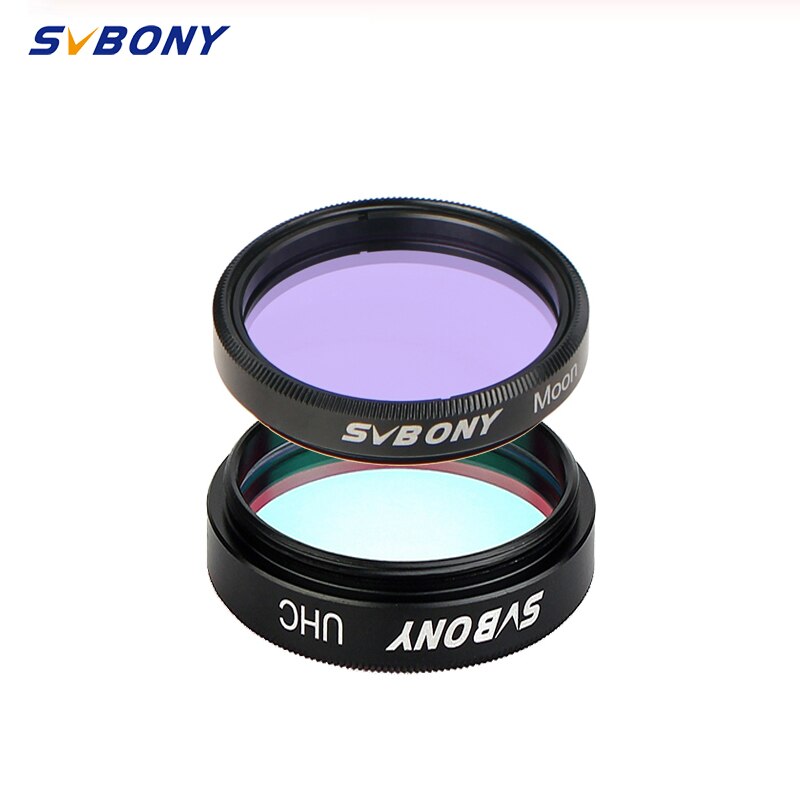 Svbony 1.25 '' uhc filter+månefilter 2 stk filtersæt til astronomi teleskop monokulært okularobservationer af dyb himmel objekt: Default Title