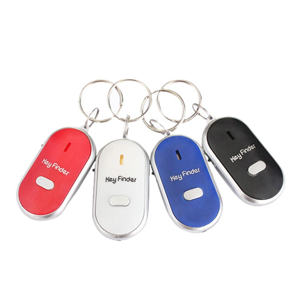 Mini Cute LED Light Torch Remote Sound Control Lost Key Finder Locator Keychain Beeps and flashes To Find Lost Keys whistle