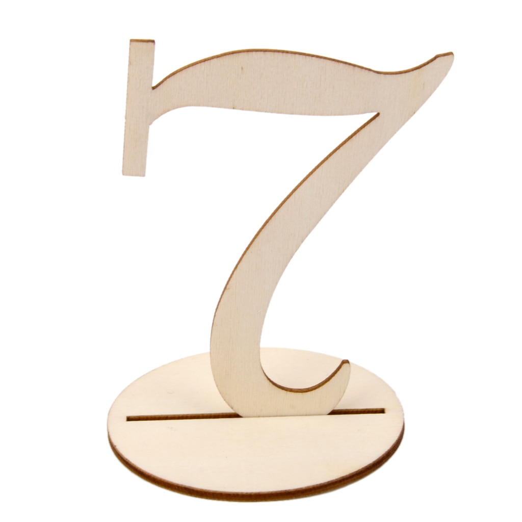 Mdf Houten 10 Cm Tafel Nummers 1-10 Base Set Bruiloft Verjaardagsfeestje Bruiloft Tafel Decoratie Aantal Houder Party