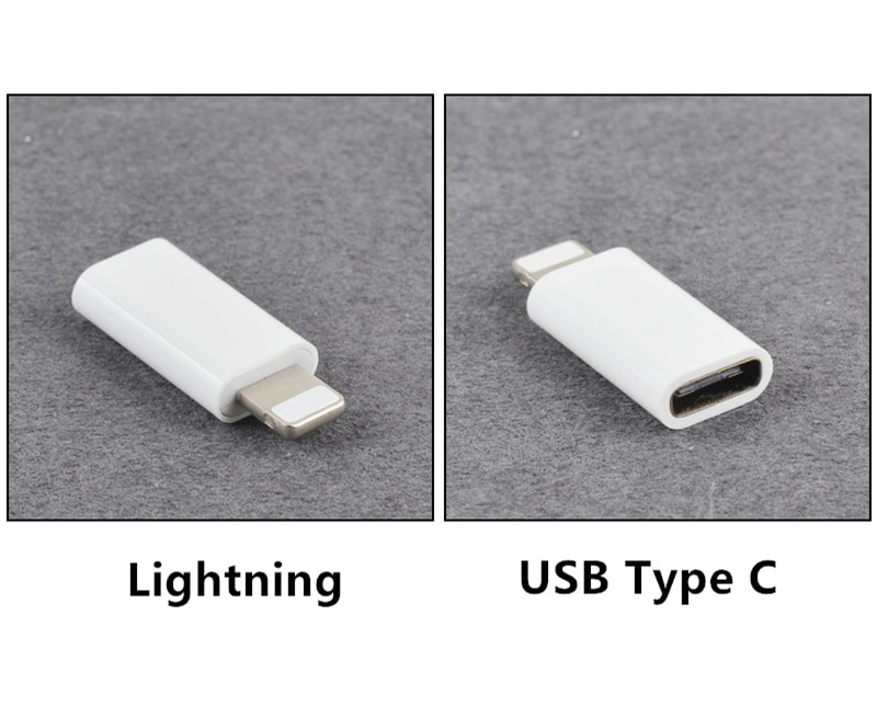 3Pcs Usb Type C Naar Verlichting 8 Pin Vrouwelijke Oplaadkabel Adapter Voor Iphone 11 Pro Max Voor Bliksem naar Type-C Splitter Converter